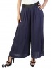 Solid Color Wide-Leg Full-length Pants